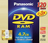 Акссесуары DVD PANASONIC DVD-RAM LM-AB120E